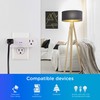 Enbrighten, White, Wi-Fi Smart Light Switch, Indoor Oval Plug-in, 2-Grounded