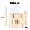 Xolixorium 200 Pack Mini Forks Bamboo Cocktail Forks 3.5 Inch