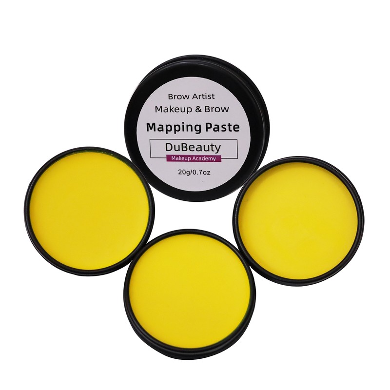 20g/0.7oz Microblading Eyebrow Marker Yellow Tattoo Brow Paste Eyebrow Permanent