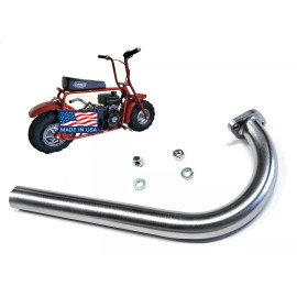 andrei-x Header Exhaust Pipe for: Coleman Powersport 98cc 3.0 HP CT100U Mini Bike