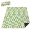Checkered Blankets Waterproof Foldable,60''x80'' Portable Dual Layers Outdoor Travel Camping