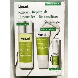 Murad Resurgence 3 Pcs Set Multi Acid Peel + Cleansing Cream + Renewal Eye Serum