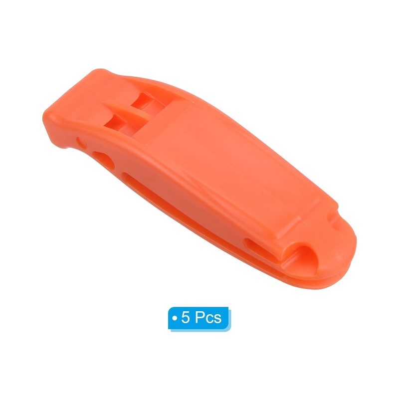 PATIKIL Emergency Whistles with 5 Safety Whistles with Strap Super