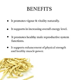 bixa BOTANICAL Safed musli Powder – 200g (7 Oz) (Chlorophytum Borivillianum) | Best Herb for Vitality Improve Physical Strength | Muscle Builder Herbal Supplement