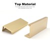 CHEERYMAGIC 2 Pack Back Mount Finger Edge Pull, Concealed Handles