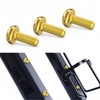 JMFahrrad Titanium Bicycle Water Bottle Cage Screws, Black, 2-Pack