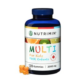 Nutrimin Multi+ Gummy for Kids - Allergen Free Vegan Vitamins and Nutrients - 120 Count of Halal Multivitamin Gummies (30 day supply)
