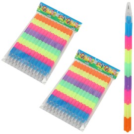 fogman 24 Pcs Colorful Pencil Pencil Pencil Gift Stationery 2B