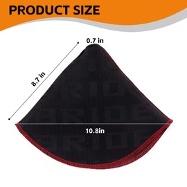 NTNEV Universal Shift Boot Cover, Car Shift Knob Dust Cover, Fabric Shifter Manual/Automatic Shifter Shift Boot Cover for Protection & Decor, Shift Boot Cover (Black)