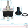 MTDELE 2Pcs DPDT Toggle Switch 12V 6 Pin 3 Position