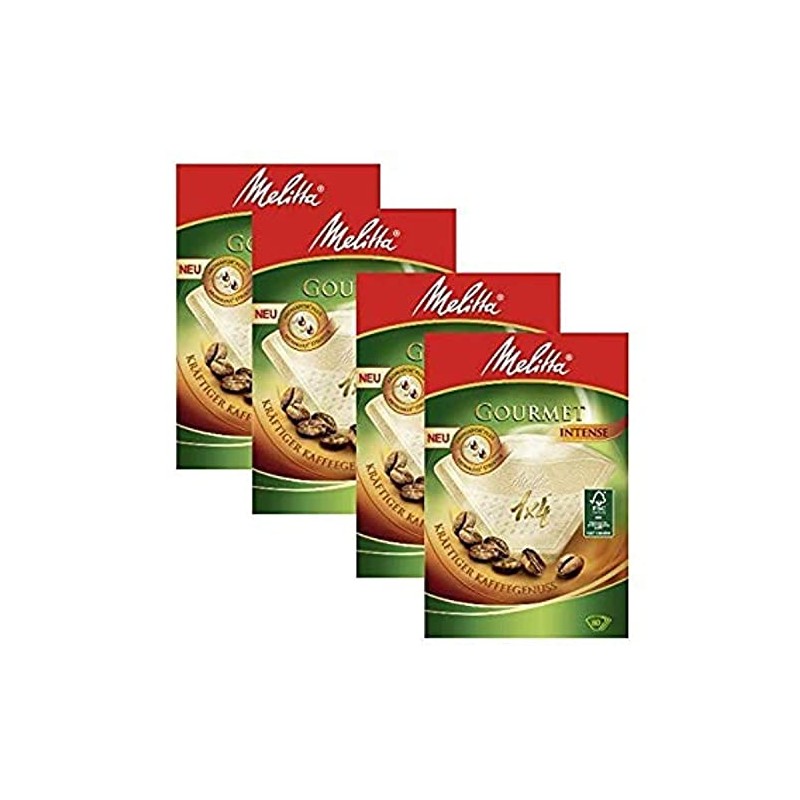 4 BOXES of Melitta Size 1x4 Gourmet Intense Coffee Filters,