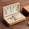 Accessory Case, Storage, Wooden, Compact, Large Capacity, Rectangular, Stylish, Portable,