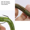 Soft Plastic Bass Fishing Lure 5.3" Senko Style Worms-Salt Impregnation,