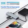 USB C Adapter, USB C Docking Station with HDMI 4K,