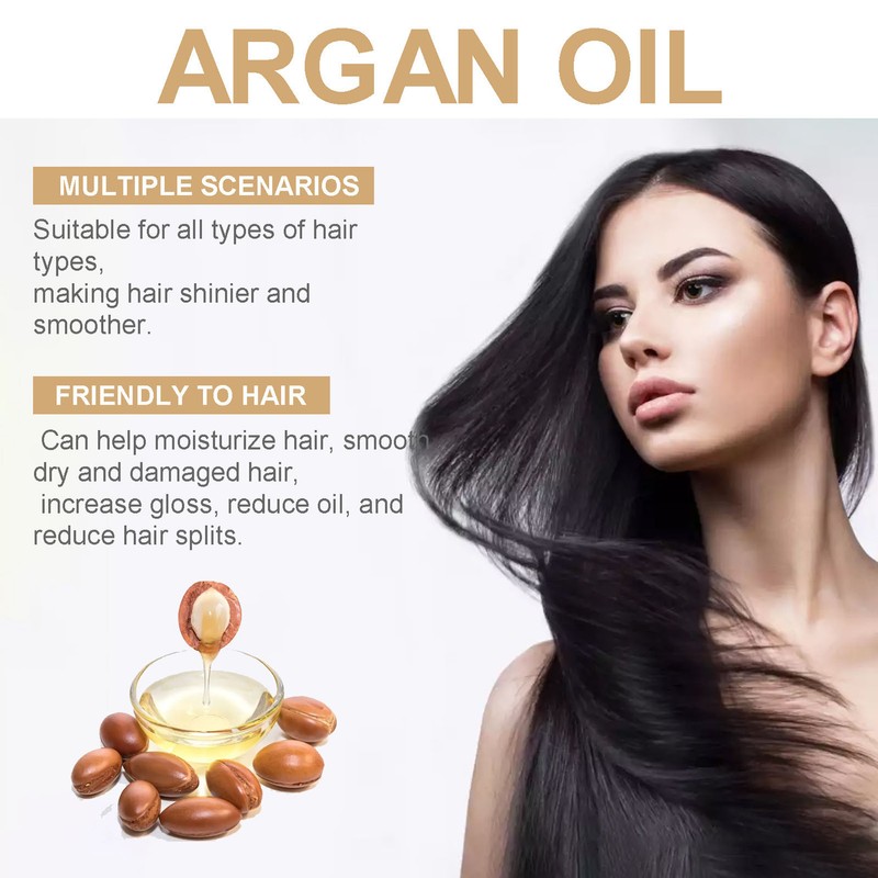 4pcs Argan Oil Hair Growth Serum Boost Thin Hair Increase