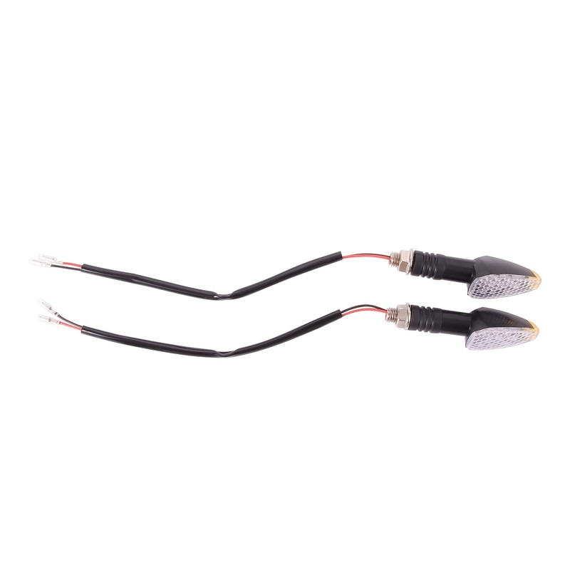 GOOFIT 1 Pair 12 V Motorcycle LED Turn Signals Indicators