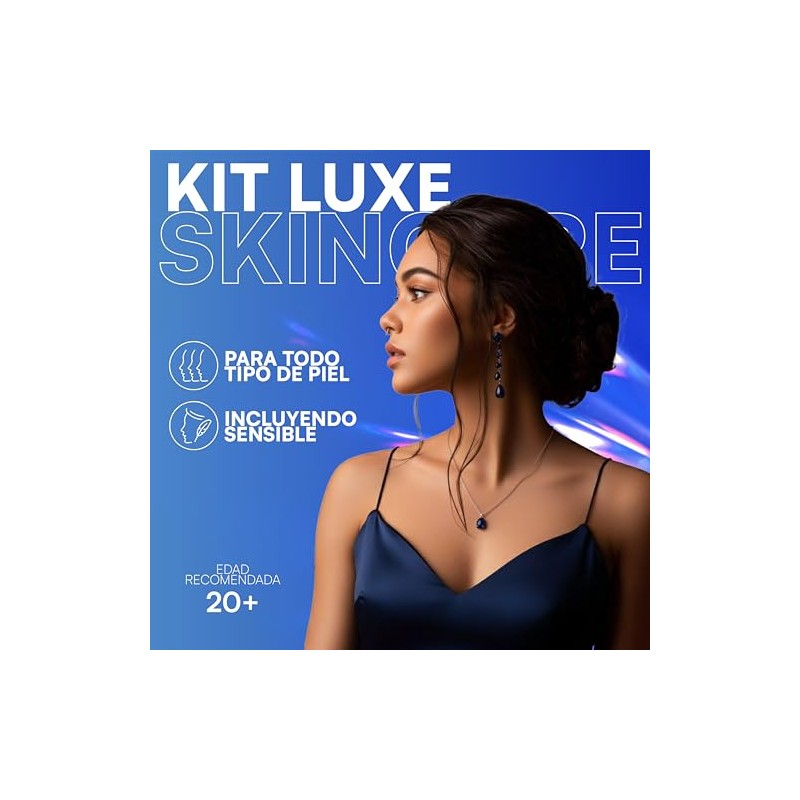 MIST JEWEL Kit Facial Luxe Skincare, Cremas Día y Noche,
