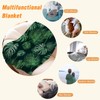 YeeJu Tropical Large Throw Blanket Green Plant Leaf Blanket Throw