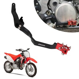 JFG RACING Motorcycle Folding Rear Brake Foot Pedal Lever CNC for CRF110 F 2013-2022 Red OEM 46500-KYK-305