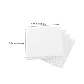 SHINEOFI 100pcs Professional Jewelry Polishing Cloth for Silverware Glasses Phone Lens Clean Restore