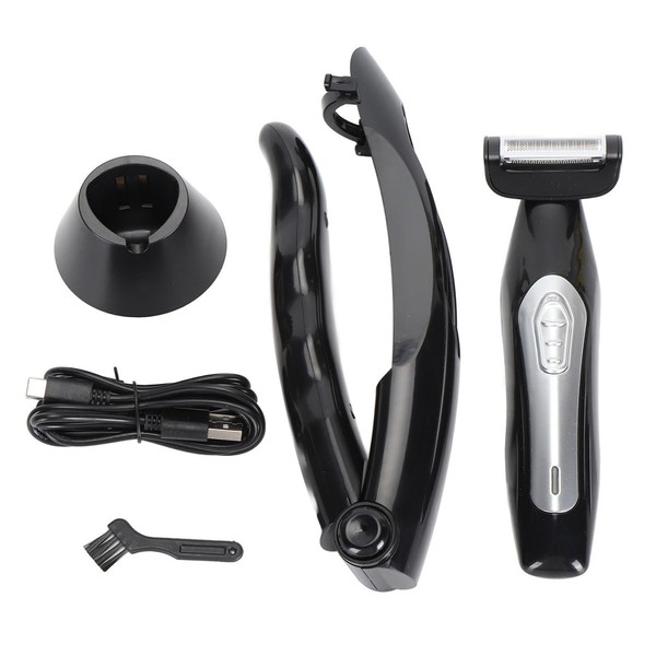 Men's Back Hair Remover, Portable Body Groomer with Extended Handle