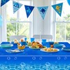Augisteen 4 PCS Under The Ocean Tablecloth Ocean Themed Disposable