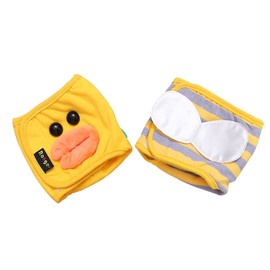 Dog Diaper, Male Dog Belly Bands Physiological Pants Washable Reusable Soft Puppy Nappies Wraps for Small Dogs (L, Bee)