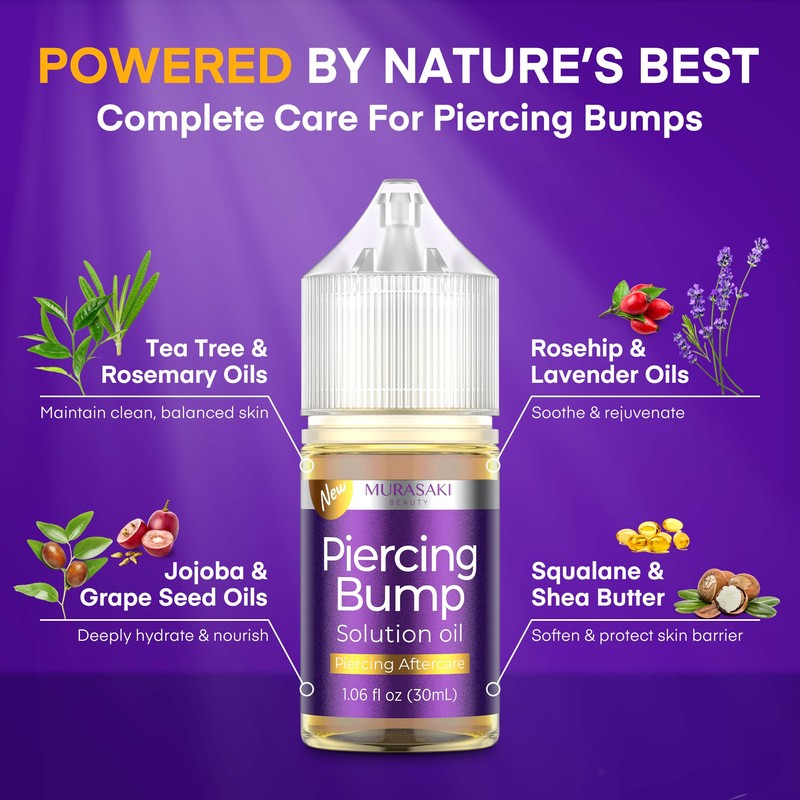 Piercing Keloid Bump Solution Kit | Piercing Aftercare Treatment with