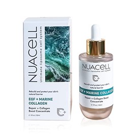 DM CELL NUA Cell EGF Colágeno Marino Sérum Potenciador con Galactomyces, Beta Glucan, 2fl.oz