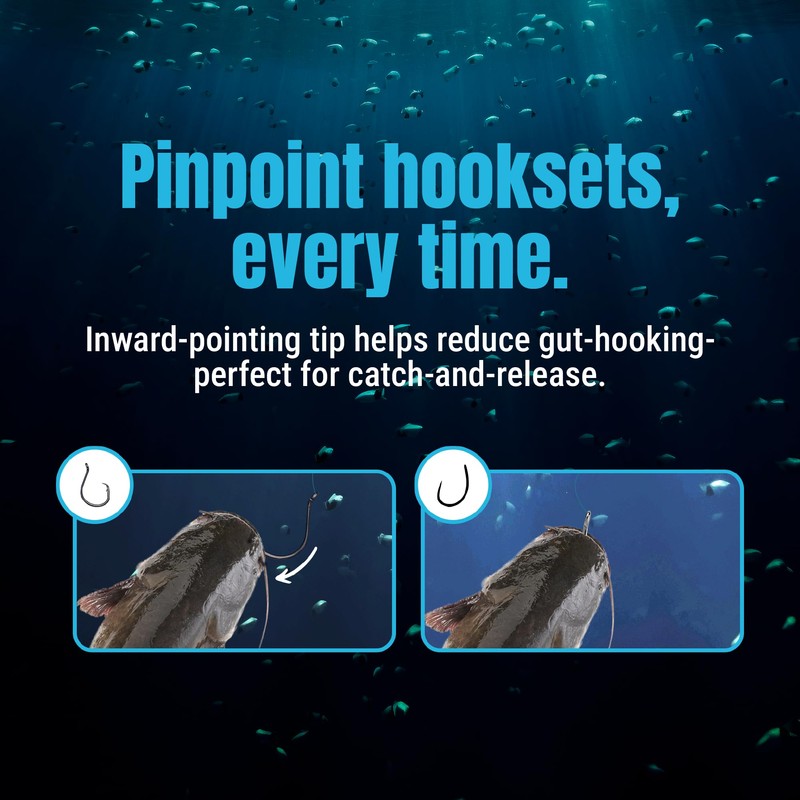 Reaction Tackle Heavyweight Catfish Circle Hooks - #4/0