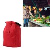 Red Folding Shopping Bag Waterproof Trolley Cart Handle Bag Reusable