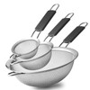 Stainless Steel Fine Mesh Strainers, Set of 3 Sizes Strainer