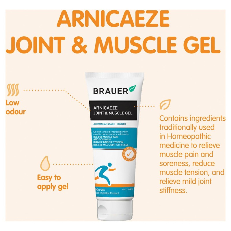Brauer Natural Arnica Eze Joint and Muscle Gel 100 g