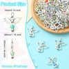 KitBeads 60Pcs 10 Colors Guardian Angel Charms Mini Acrylic Round