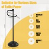 BESy Toilet Paper Holder Free Standing Bathroom Toilet Tissue Holder