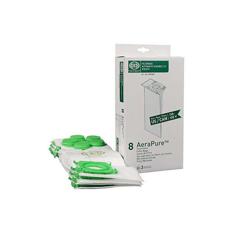 Sebo X/C/370 Upright Vacuum Cleaner Bags Part 5093AM