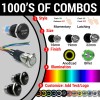 AutoLöc Power Accessories 19mm Billet 12V Momentary Push Button Switch