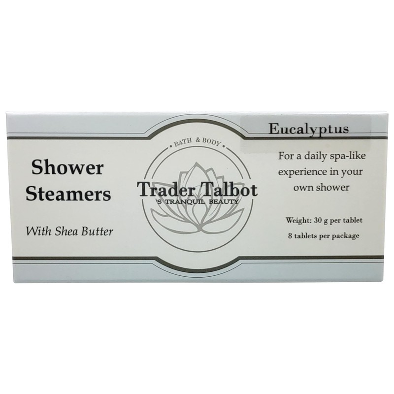 Trader Talbot Premium Eucalyptus Scented Dye-Free Shower Steamer Set