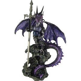 Nemesis Now Dragon Blade 22.5cm Letter Opener, Resin, Purple, One Size