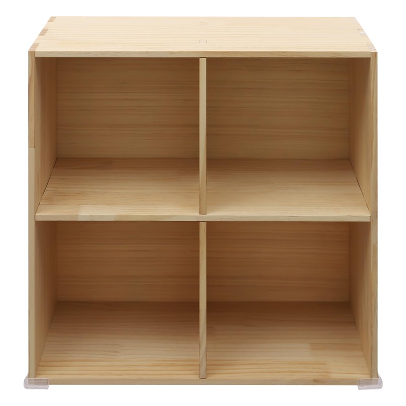 Cube Storage Bookshelf Wooden Storage Open Bookshelf, Multipurpose Display Storage