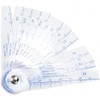 Rannb Plastic Metric Feeler Gauge 0.05-1mm Thickness 13 Blades Gap