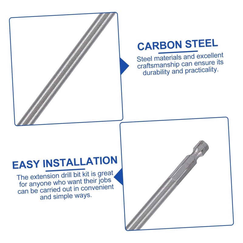 LALAFINA 1Set Extension Bit Set Drill Bit Extender for Carpentry