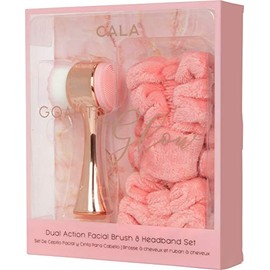 Cala Goal To Glow - Juego de cepillo facial y diadema de doble acción (oro rosa)