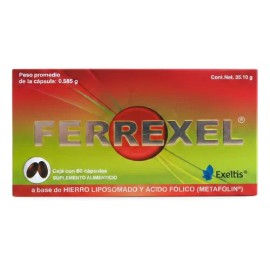 Ferrexel Suplemento Alimenticio 60 Capsulas