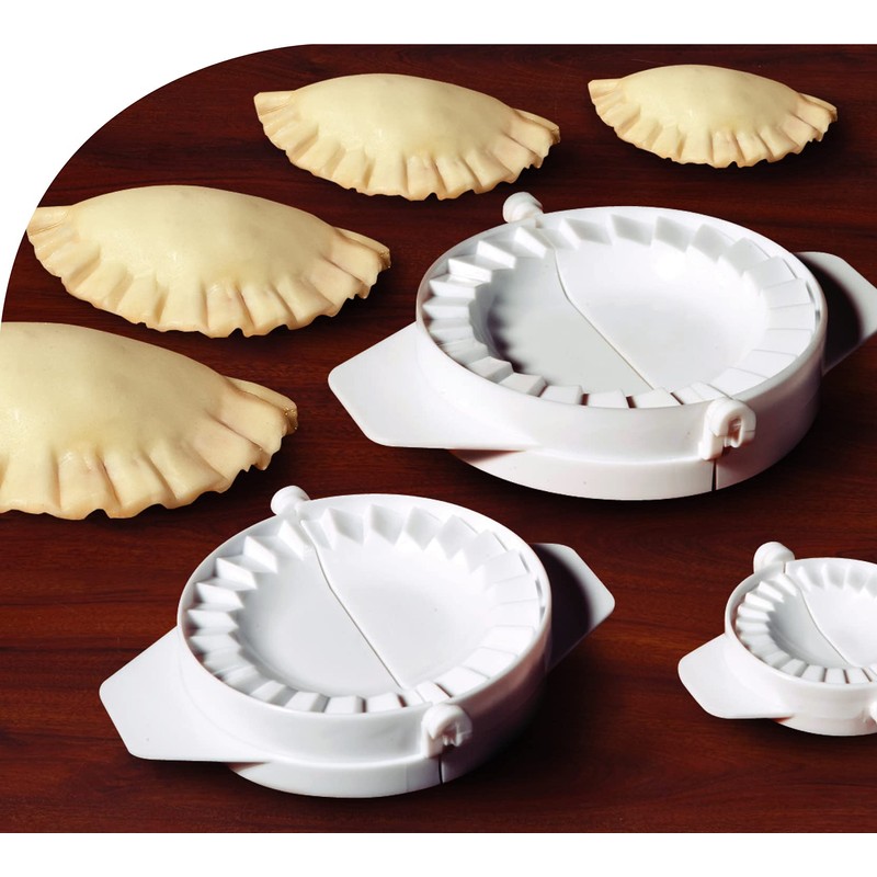 Ibili Dumpling Maker Set 5.5/7.5/9.5/12.5 cm 4-part, plastic, white