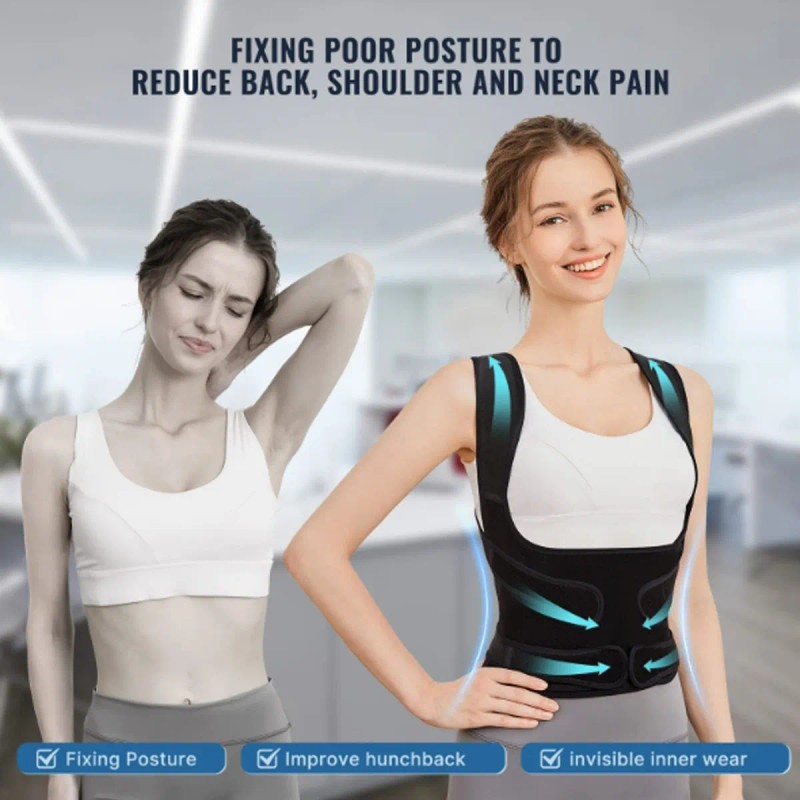 Chaleco Corrector De Postura Ortopédico Faja Lumbar Unisex