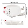 Ceramic Cat Spoon Rest for Kitchen Counter, Multifunctional Chopsticks Spoon
