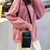 Petit-Germe Smartphone Shoulder Bag Women's Smartphone Bag Smartphone Pouch, 01.black