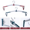 Folding Clothes Hanger, 8 Pcs Folding Clothes Hangers with Clips