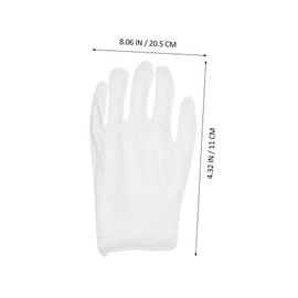 Gatuida 30pairs Thin Cotton Gloves for Work Comfortable Inspection Gloves for Jewelry and Soft Breathable Safety Hand Men Cotton